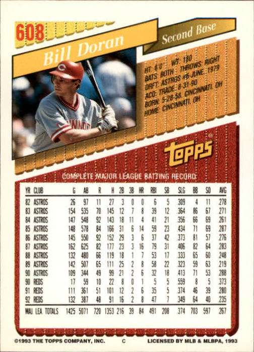 1993 Topps Gold Baseball Card Pick 590-822 - Picture 37 of 405