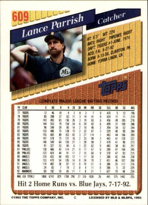 1993 Topps Gold Baseball Card Pick 590-822 - Picture 39 of 405