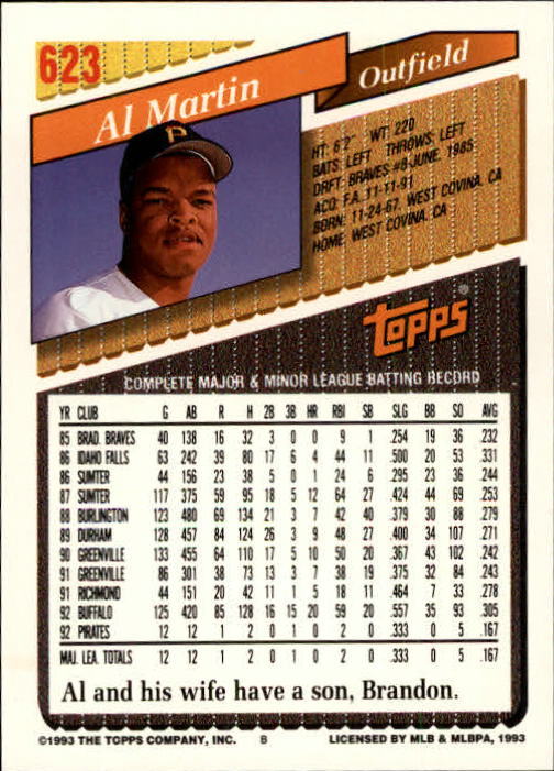 1993 Topps Gold Baseball Card Pick 590-822 - Picture 61 of 405
