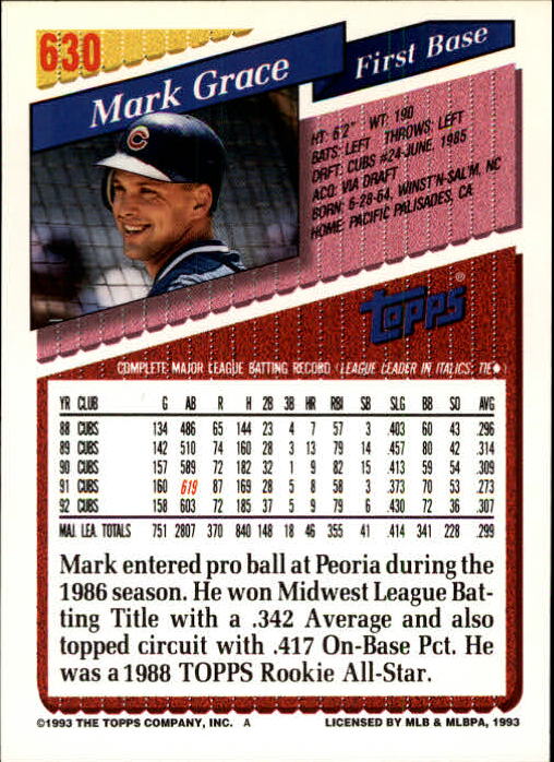 1993 Topps Gold Baseball Card Pick 590-822 - Picture 71 of 405