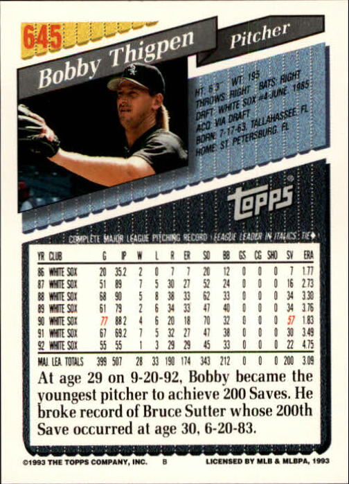 1993 Topps Gold Baseball Card Pick 590-822 - Picture 101 of 405