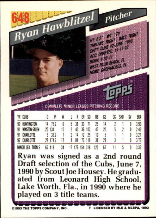 1993 Topps Gold Baseball Card Pick 590-822 - Picture 105 of 405