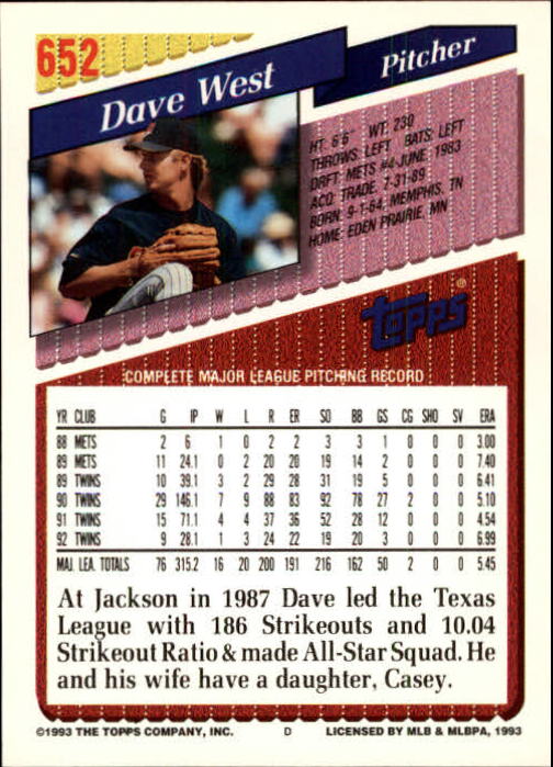 1993 Topps Gold Baseball Card Pick 590-822 - Picture 111 of 405