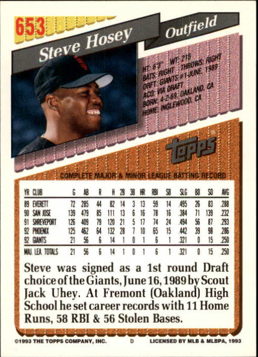 1993 Topps Gold Baseball Card Pick 590-822 - Picture 113 of 405