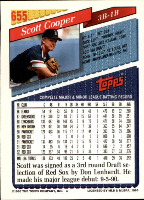 1993 Topps Gold Baseball Card Pick 590-822 - Picture 117 of 405