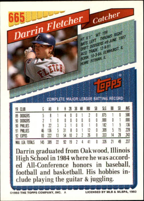 1993 Topps Gold Baseball Card Pick 590-822 - Picture 133 of 405