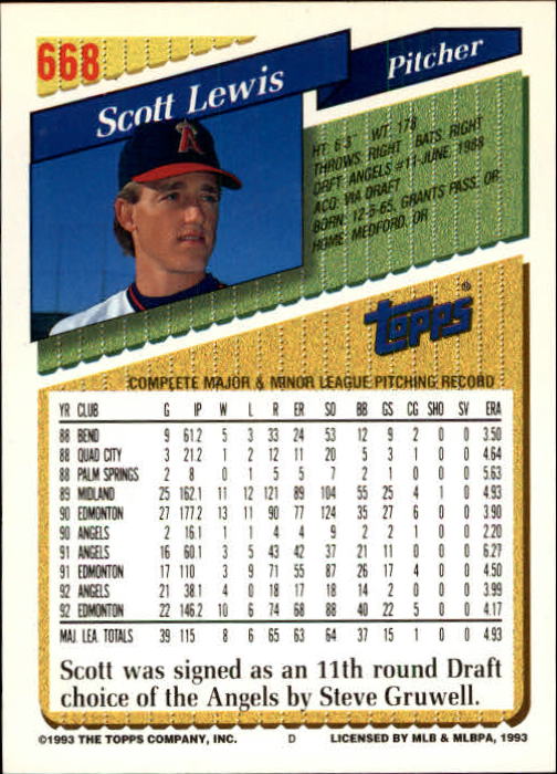 1993 Topps Gold Baseball Card Pick 590-822 - Picture 139 of 405