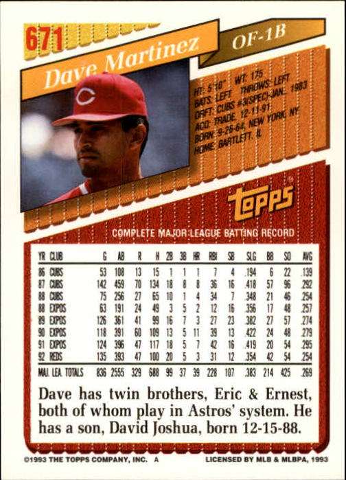 1993 Topps Gold Baseball Card Pick 590-822 - Picture 143 of 405