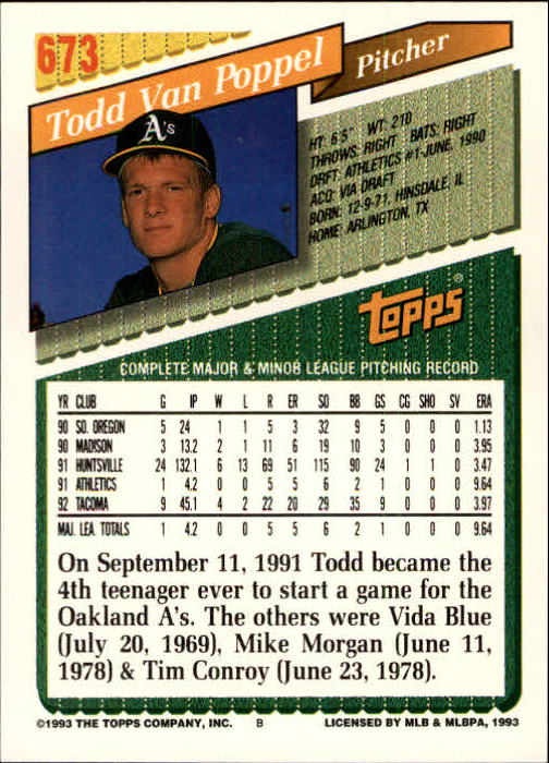 1993 Topps Gold Baseball Card Pick 590-822 - Picture 147 of 405