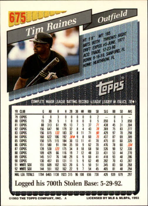 1993 Topps Gold Baseball Card Pick 590-822 - Picture 151 of 405