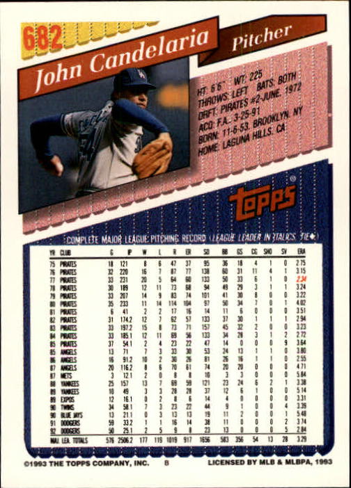 1993 Topps Gold Baseball Card Pick 590-822 - Picture 163 of 405