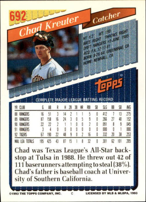 1993 Topps Gold Baseball Card Pick 590-822 - Picture 181 of 405
