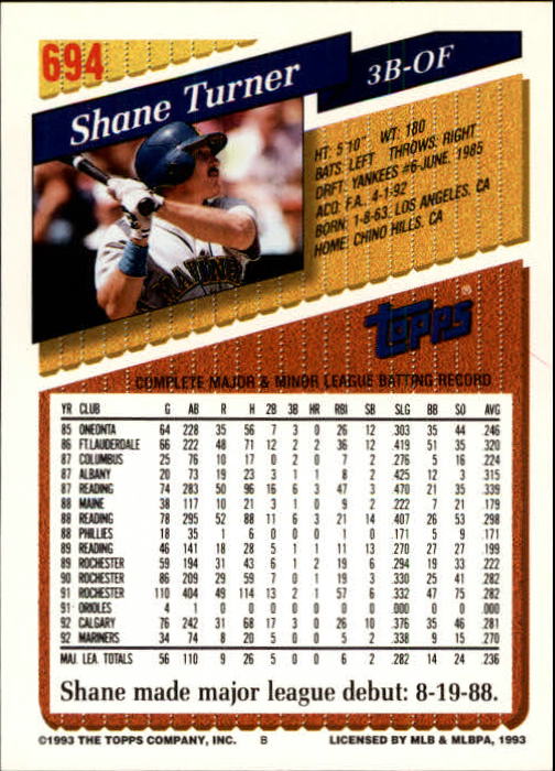 1993 Topps Gold Baseball Card Pick 590-822 - Picture 185 of 405
