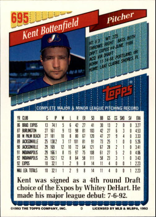 1993 Topps Gold Baseball Card Pick 590-822 - Picture 187 of 405