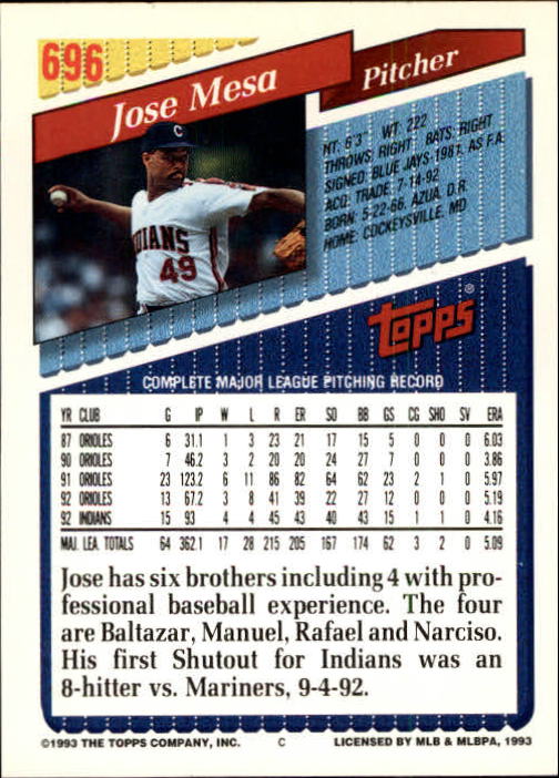 1993 Topps Gold Baseball Card Pick 590-822 - Picture 189 of 405