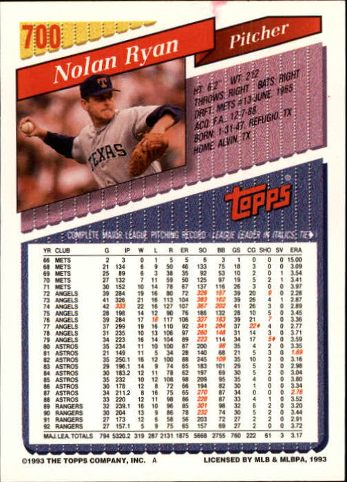 1993 Topps Gold Baseball Card Pick 590-822 - Picture 197 of 405