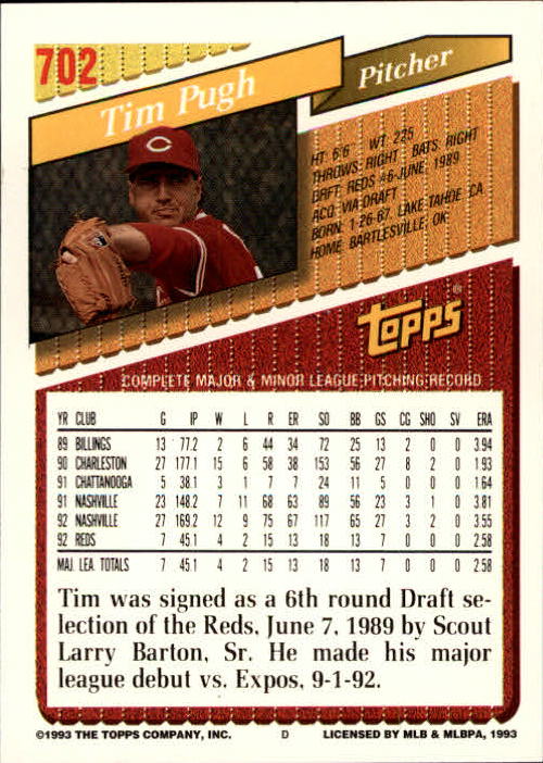 1993 Topps Gold Baseball Card Pick 590-822 - Picture 199 of 405