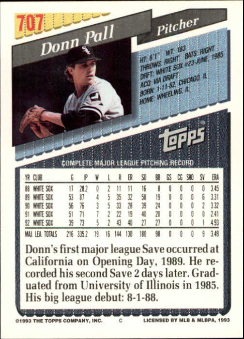 1993 Topps Gold Baseball Card Pick 590-822 - Picture 209 of 405