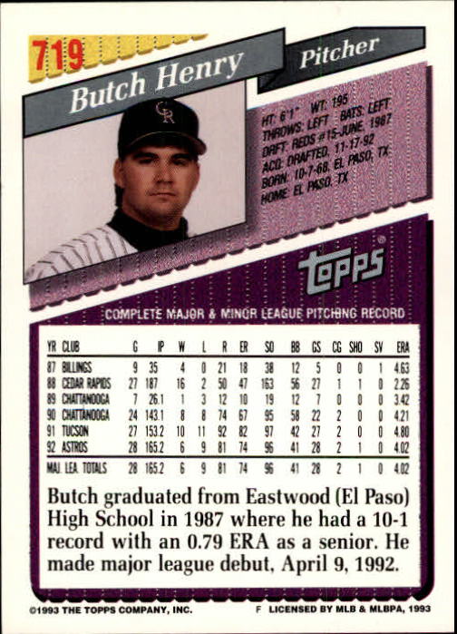 1993 Topps Gold Baseball Card Pick 590-822 - Picture 231 of 405
