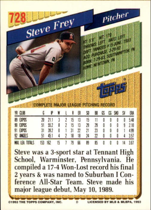 1993 Topps Gold Baseball Card Pick 590-822 - Picture 249 of 405