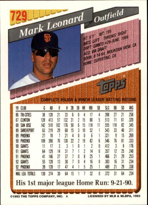 1993 Topps Gold Baseball Card Pick 590-822 - Picture 251 of 405
