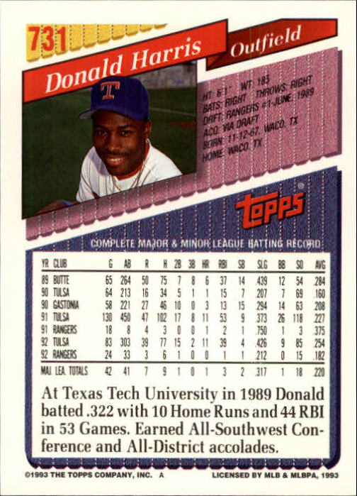 1993 Topps Gold Baseball Card Pick 590-822 - Picture 255 of 405