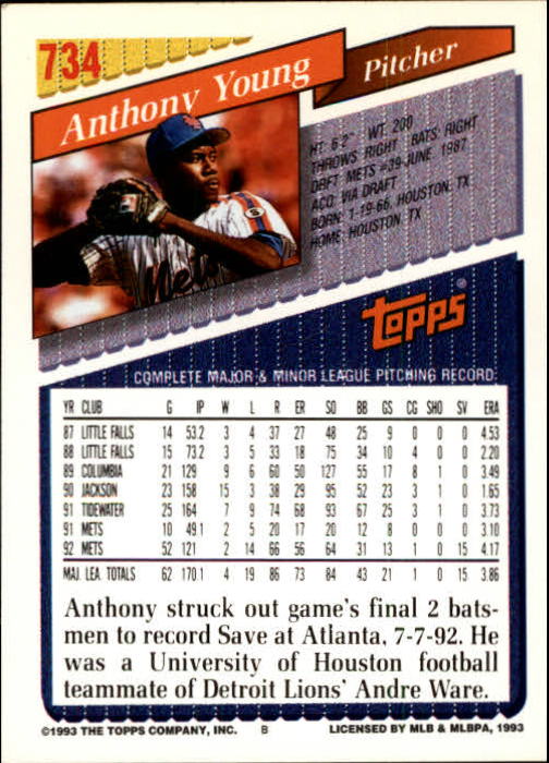 1993 Topps Gold Baseball Card Pick 590-822 - Picture 261 of 405