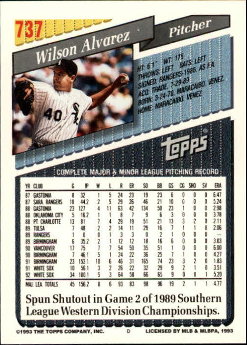 1993 Topps Gold Baseball Card Pick 590-822 - Picture 267 of 405