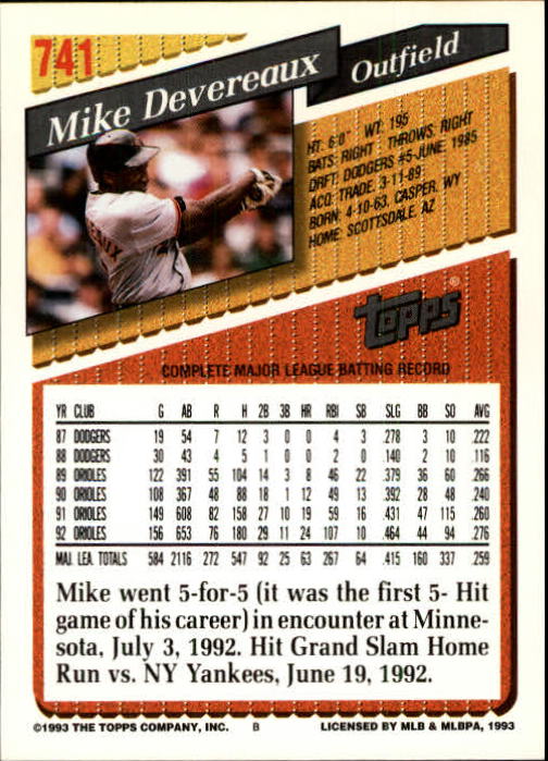 1993 Topps Gold Baseball Card Pick 590-822 - Picture 273 of 405