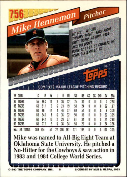 1993 Topps Gold Baseball Card Pick 590-822 - Picture 297 of 405