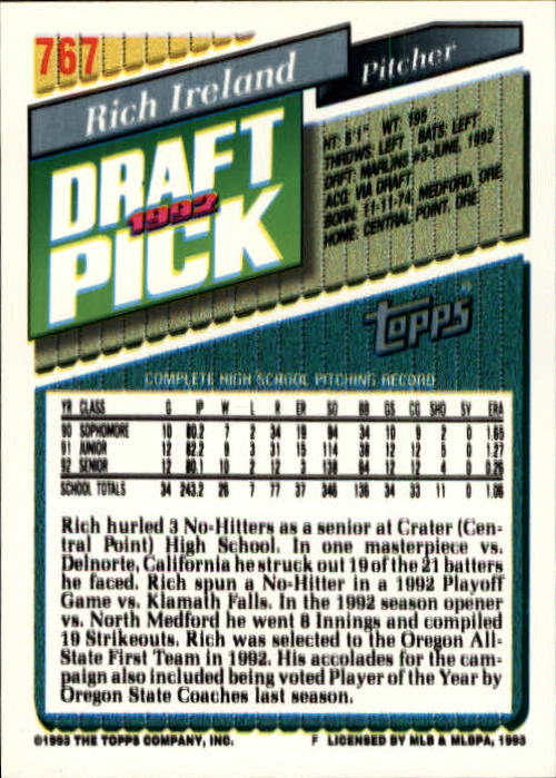 1993 Topps Gold Baseball Card Pick 590-822 - Picture 315 of 405