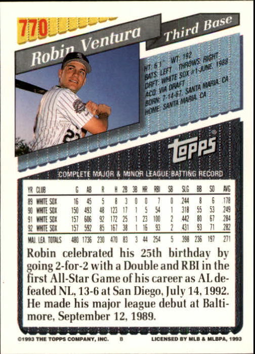 1993 Topps Gold Baseball Card Pick 590-822 - Picture 321 of 405