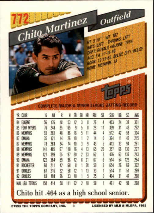 1993 Topps Gold Baseball Card Pick 590-822 - Picture 323 of 405