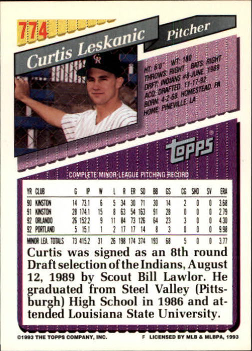 1993 Topps Gold Baseball Card Pick 590-822 - Picture 327 of 405