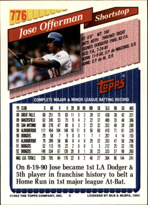 1993 Topps Gold Baseball Card Pick 590-822 - Picture 331 of 405