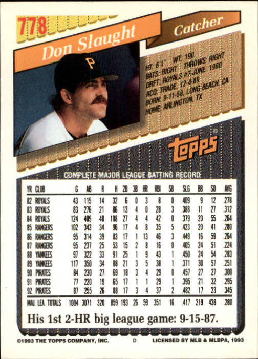 1993 Topps Gold Baseball Card Pick 590-822 - Picture 335 of 405