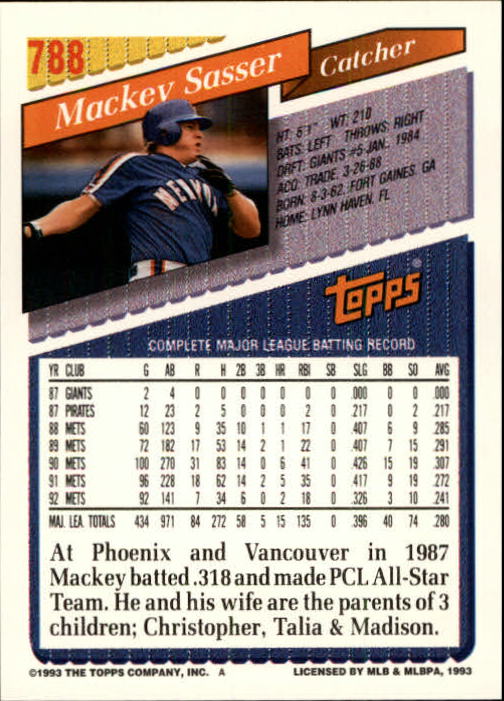 1993 Topps Gold Baseball Card Pick 590-822 - Picture 353 of 405