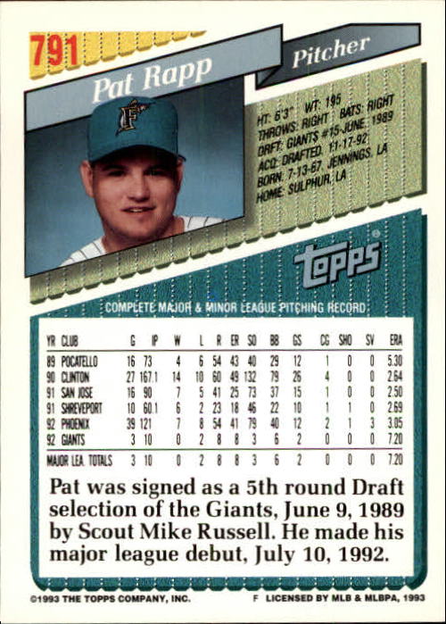1993 Topps Gold Baseball Card Pick 590-822 - Picture 359 of 405