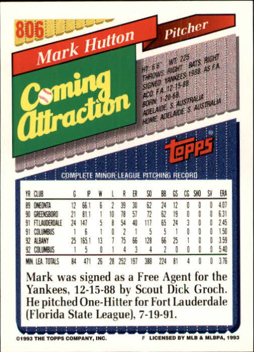 1993 Topps Gold Baseball Card Pick 590-822 - Picture 377 of 405