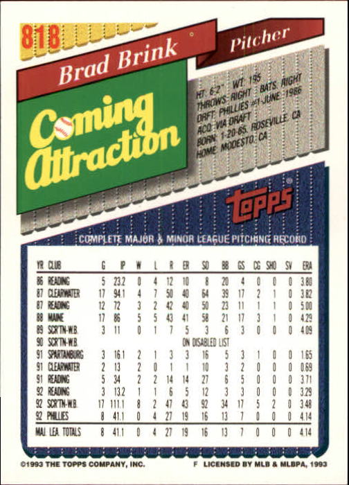 1993 Topps Gold Baseball Card Pick 590-822 - Picture 399 of 405