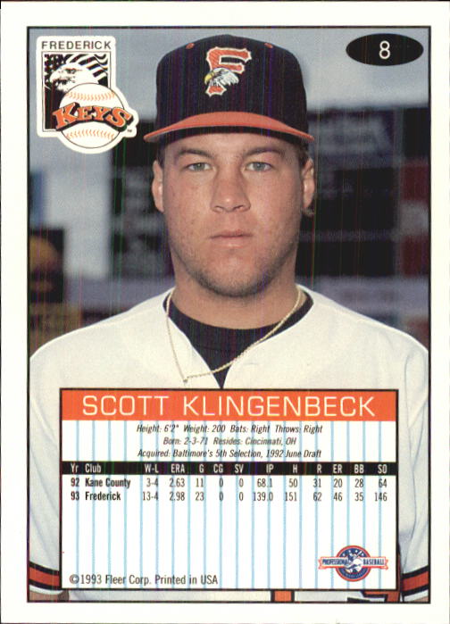 1993-94 Excel (Fleer) Minor League Baseball "Main Set" Cards #1 to #150 - Picture 17 of 298