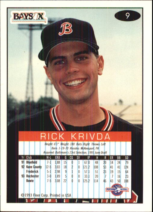 1993-94 Excel (Fleer) Minor League Baseball "Main Set" Cards #1 to #150 - Picture 19 of 298