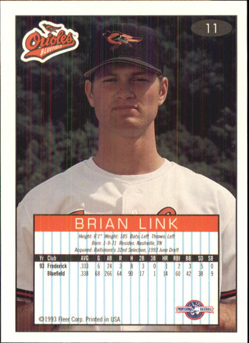 1993-94 Excel (Fleer) Minor League Baseball "Main Set" Cards #1 to #150 - Picture 23 of 298