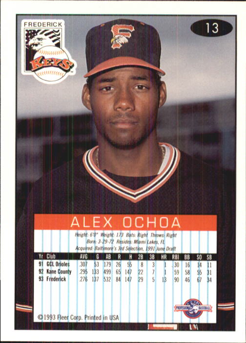 1993-94 Excel (Fleer) Minor League Baseball "Main Set" Cards #1 to #150 - Picture 27 of 298