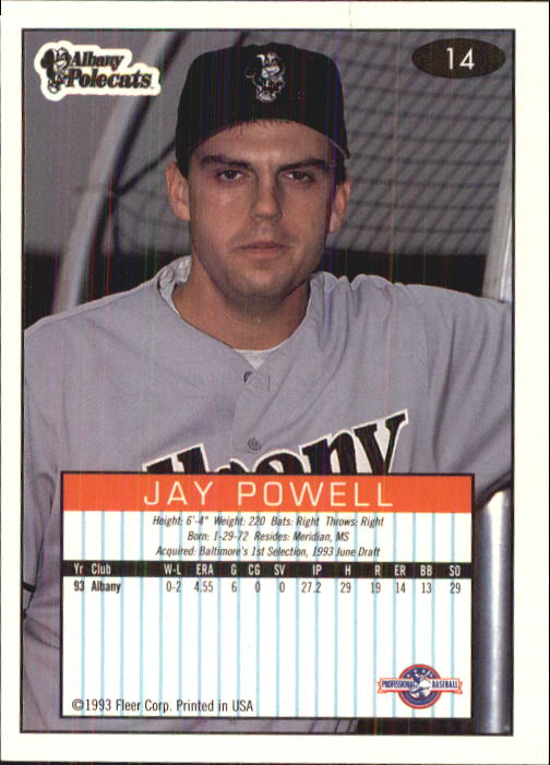 1993-94 Excel (Fleer) Minor League Baseball "Main Set" Cards #1 to #150 - Picture 29 of 298