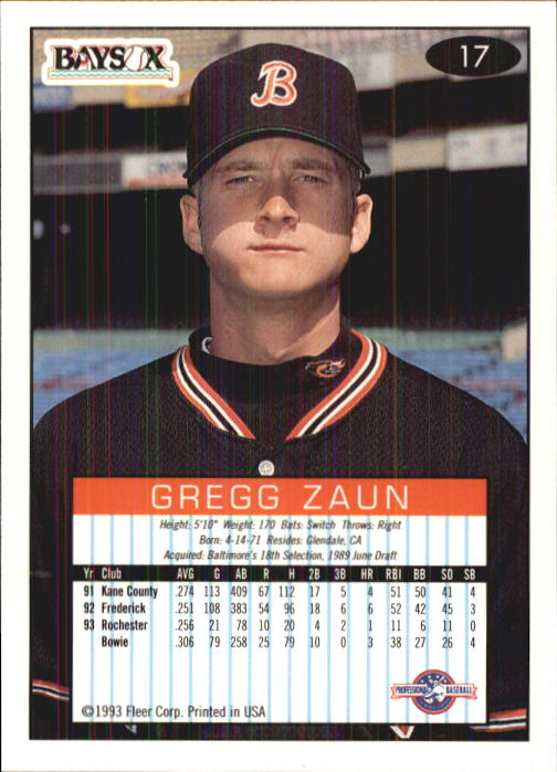 1993-94 Excel (Fleer) Minor League Baseball "Main Set" Cards #1 to #150 - Picture 35 of 298