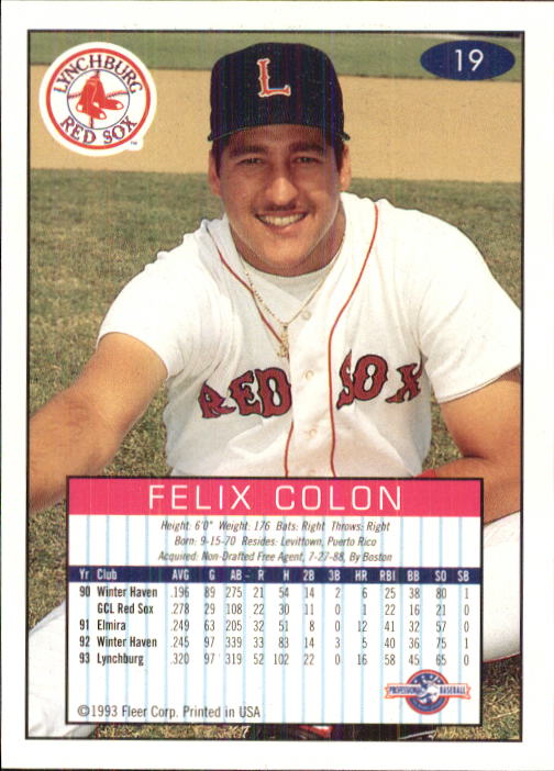 1993-94 Excel (Fleer) Minor League Baseball "Main Set" Cards #1 to #150 - Picture 39 of 298