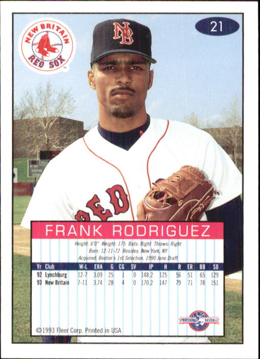 1993-94 Excel (Fleer) Minor League Baseball "Main Set" Cards #1 to #150 - Picture 43 of 298