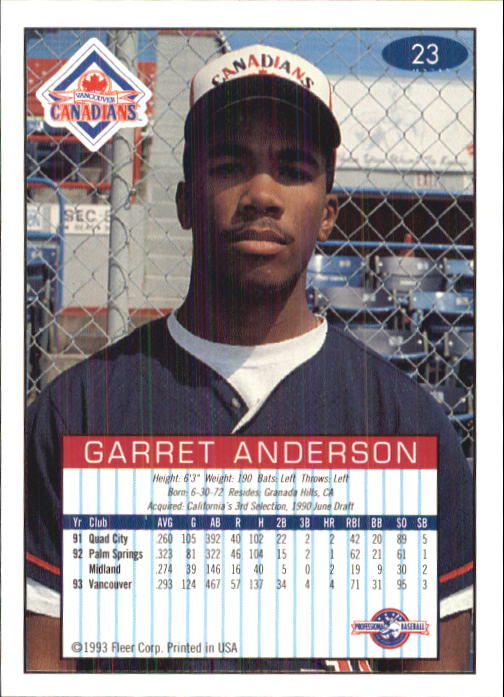 1993-94 Excel (Fleer) Minor League Baseball "Main Set" Cards #1 to #150 - Picture 47 of 298