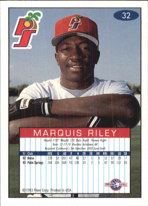 1993-94 Excel (Fleer) Minor League Baseball "Main Set" Cards #1 to #150 - Picture 65 of 298